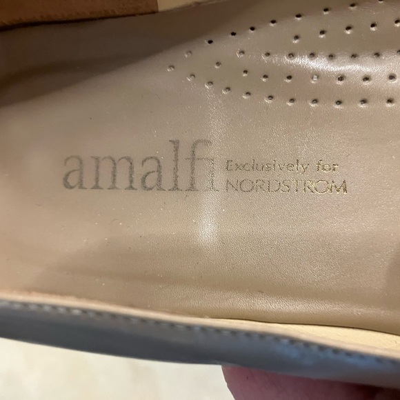 Vintage Amalfi Heels Pumps Leather Tan Size 7B - Picture 5 of 7